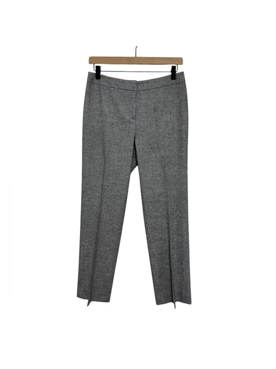 Lafayette 148 New York Pants - Lafayette 148 Barrow Pants in Dark Gray Wool Silk Blend - Size 4
